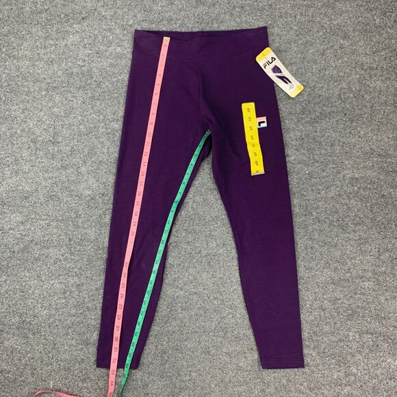 Fila Legging Womens S Small Grape Cotton Blend High Waist Pull On Skinny Ankle - Picture 8 of 15